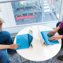 two women talking about investment club